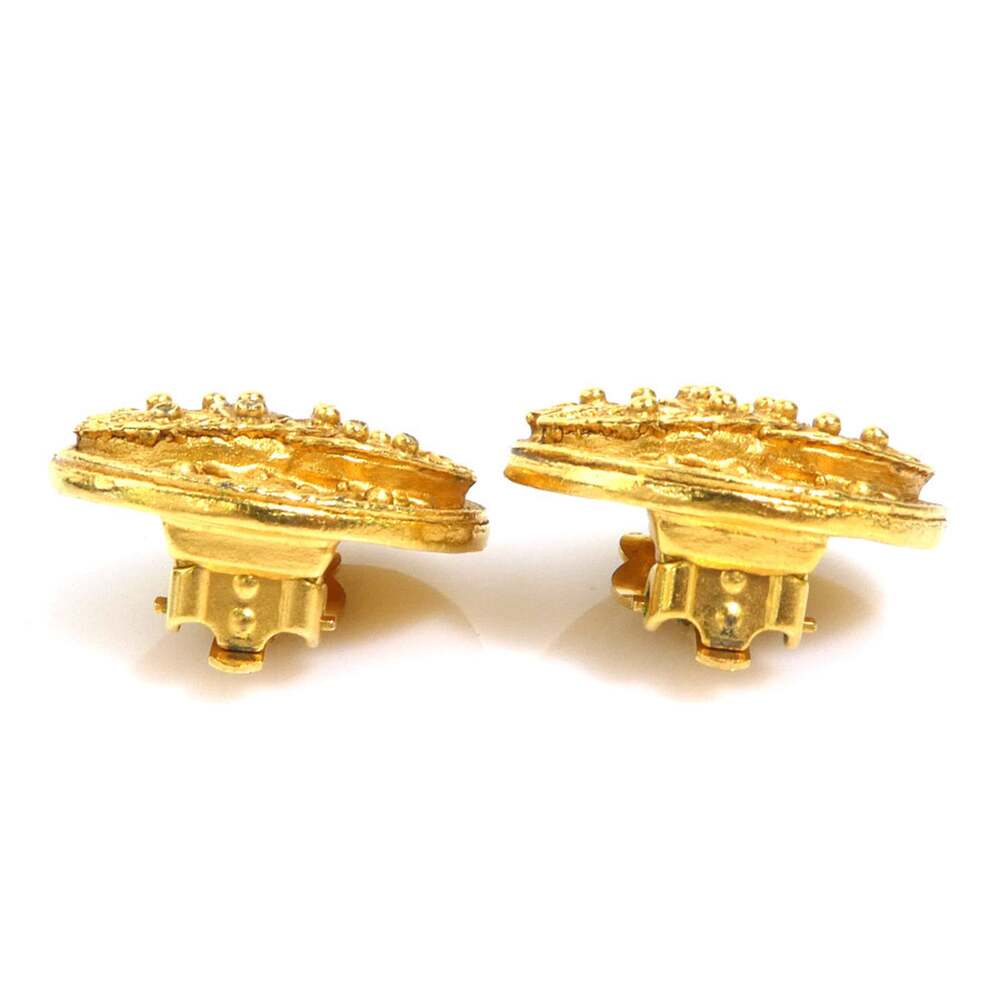 Chanel Cc Logo Clip-On Earrings Gold- #266446C69B - Picture 3 of 7